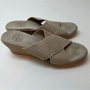 Charleston Shoe Co. Backless Cannon in Linen Size 7